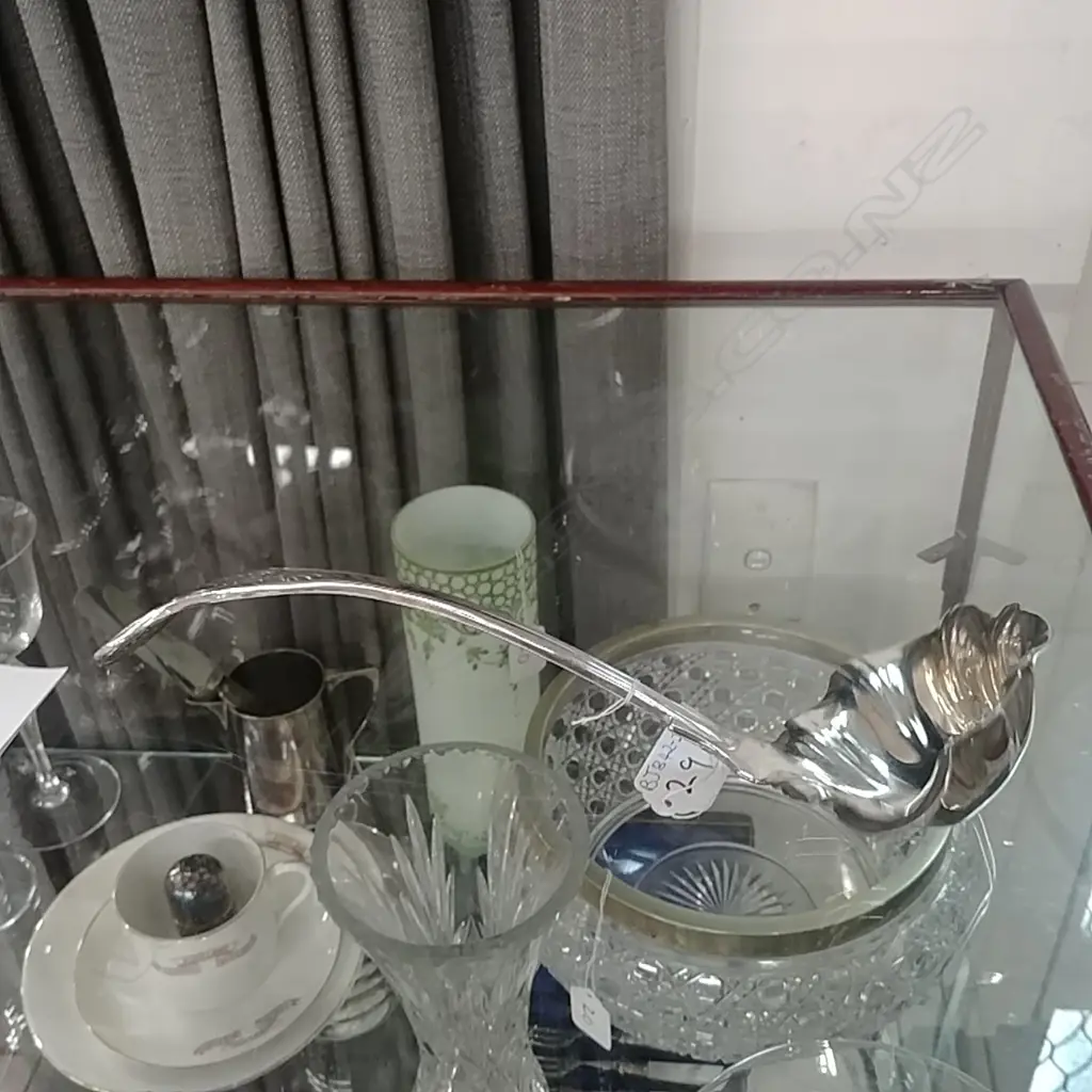 SILVER PLATE PUNCH LADLE  Image 1++