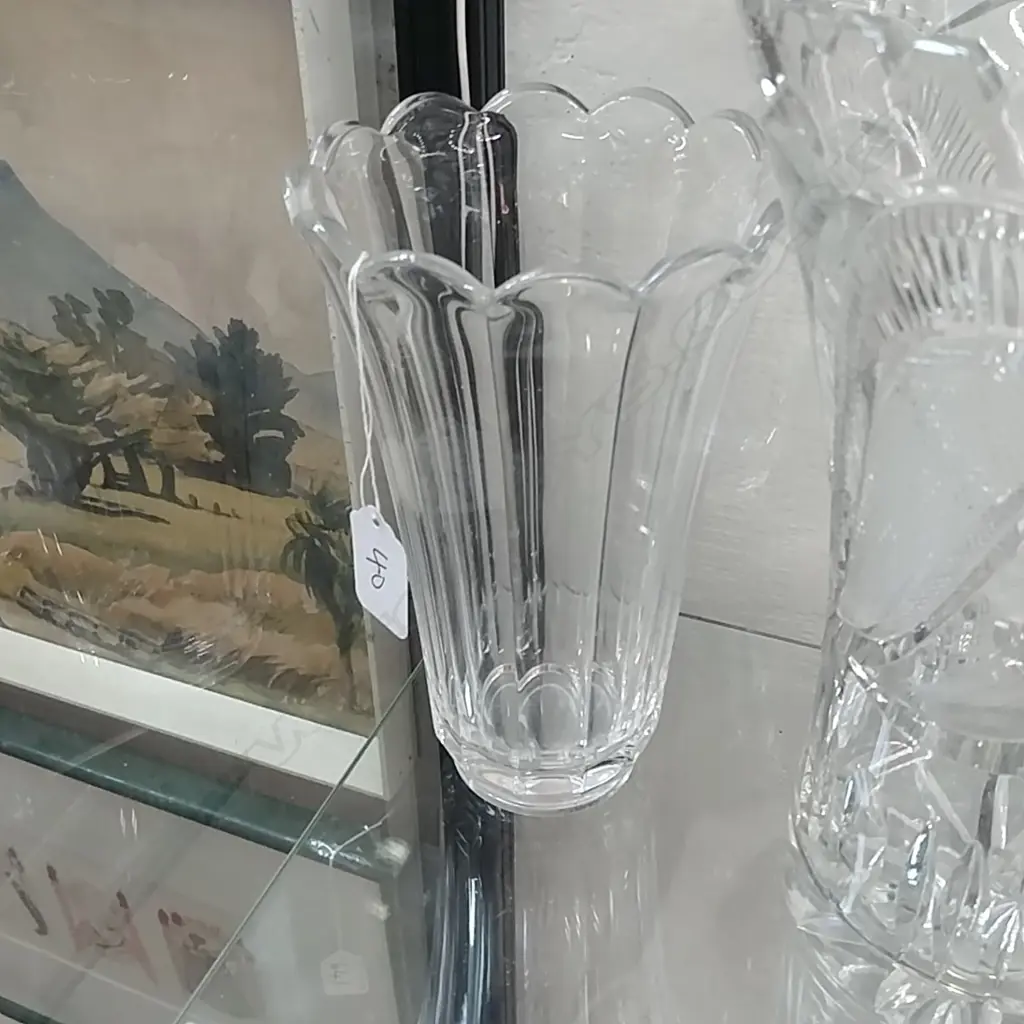 VAL ST. LAMBERT CRYSTAL VASE Image 1++