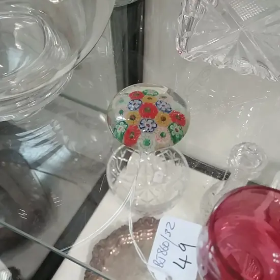 ANTIQUE GLASS PAPERWEIGHT