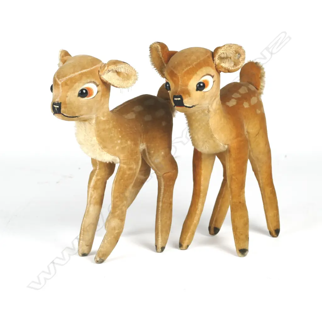 A pair of vintage Steiff Bambi deer plush toys Image 1++