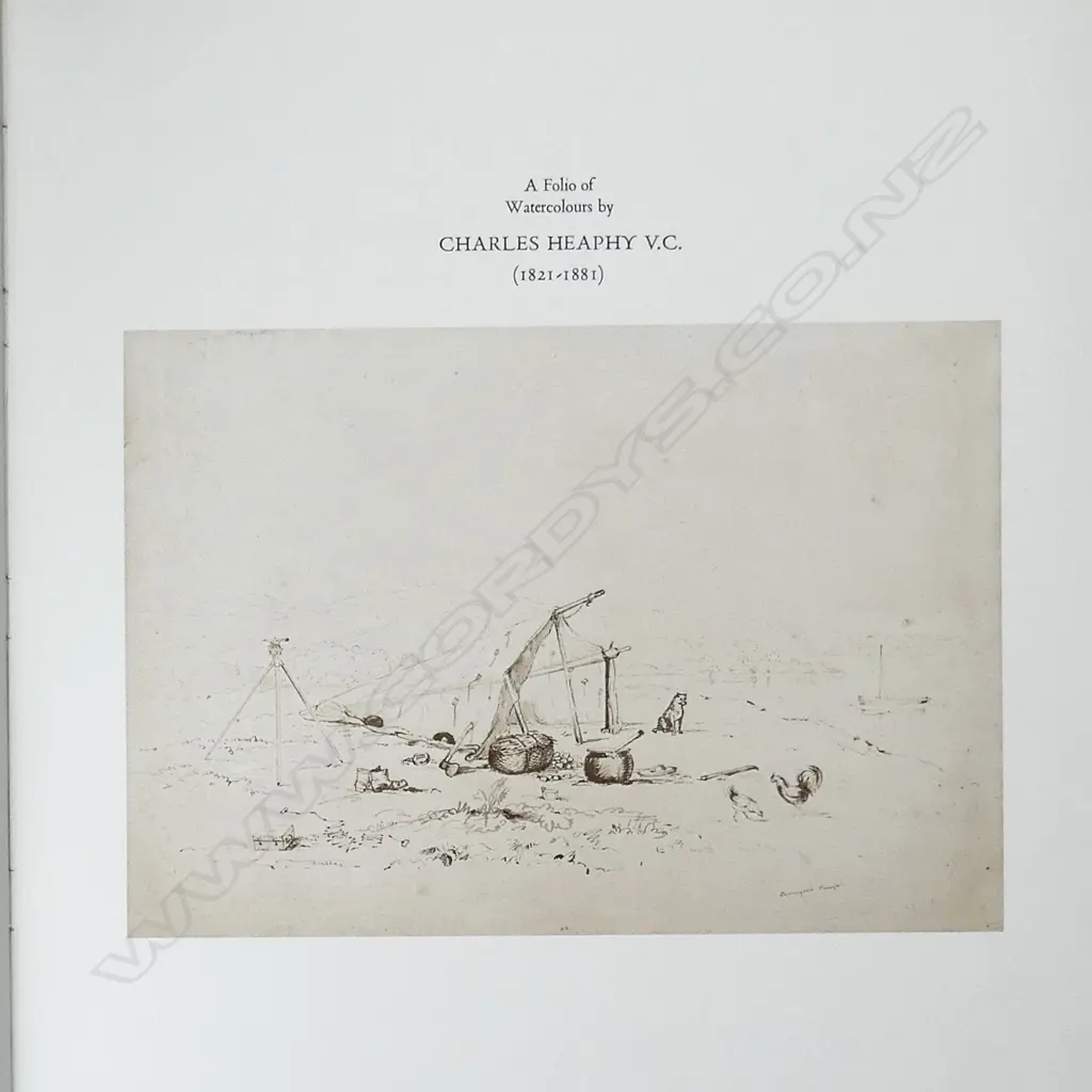 A Folio of Watercolours by Charles Heaphy (1821-1881) Image 1++