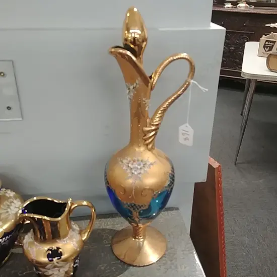 VENETIAN GLASS EWER