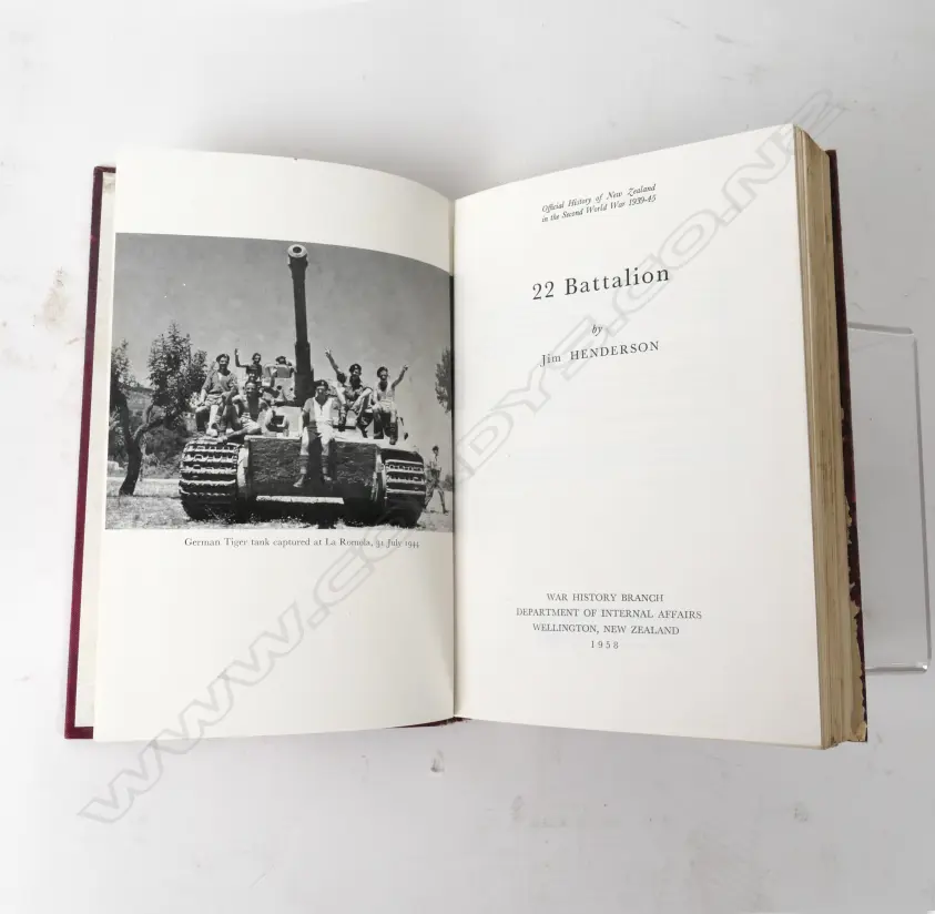 Official History of New Zealand in the Second World War 1939-45 '22 Battalion' Image 1++