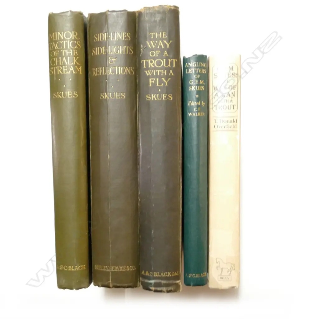 Five early/mid 20thC fishing books relating to G.E.M. Skues Image 1++