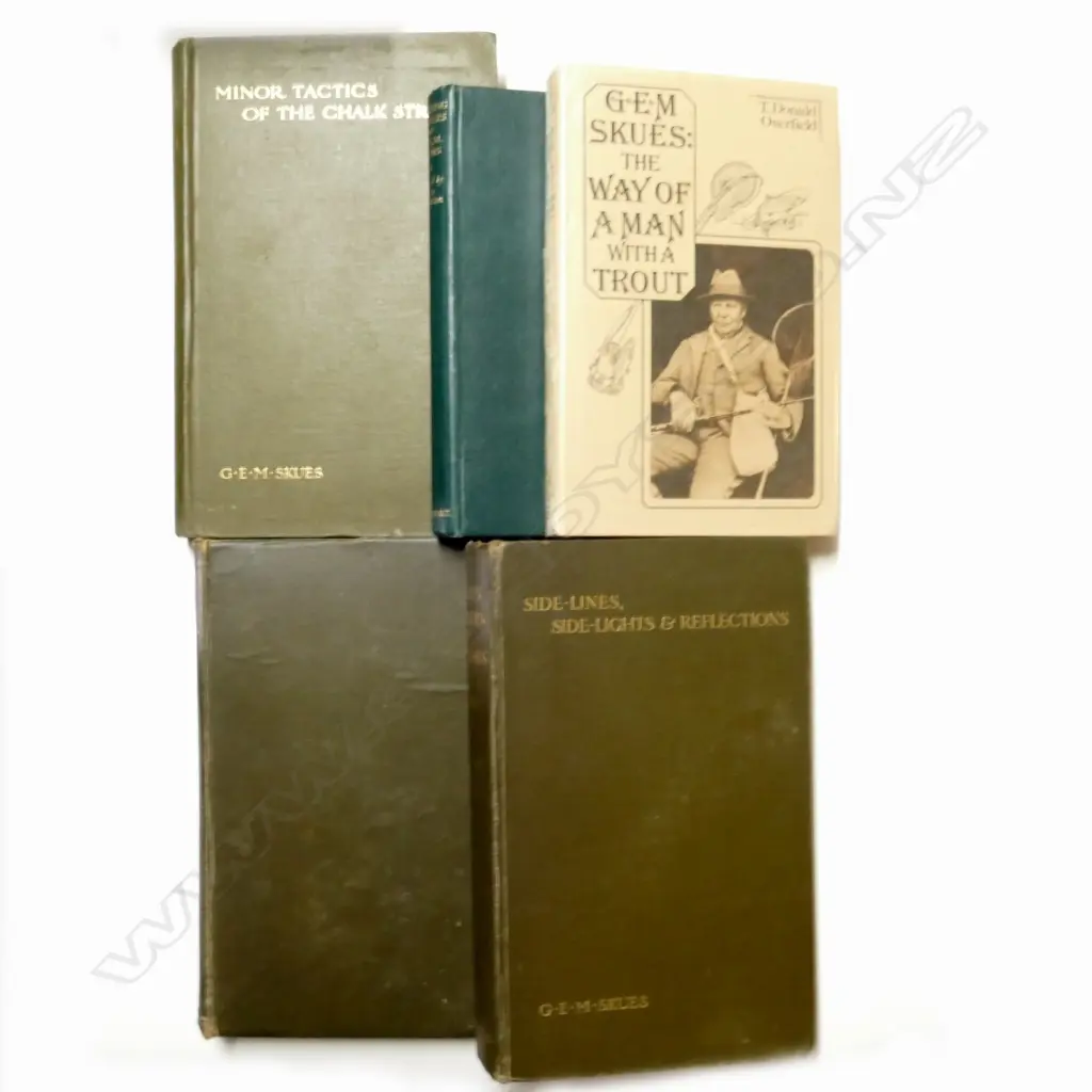 Five early/mid 20thC fishing books relating to G.E.M. Skues Image 1++