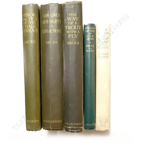 Five early/mid 20thC fishing books relating to G.E.M. Skues
