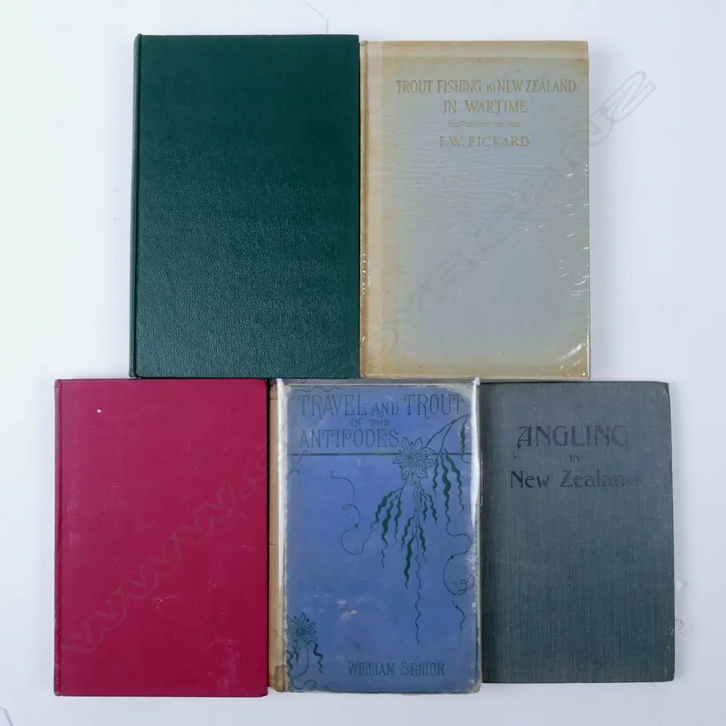 Five early N.Z. fishing books Image 1++
