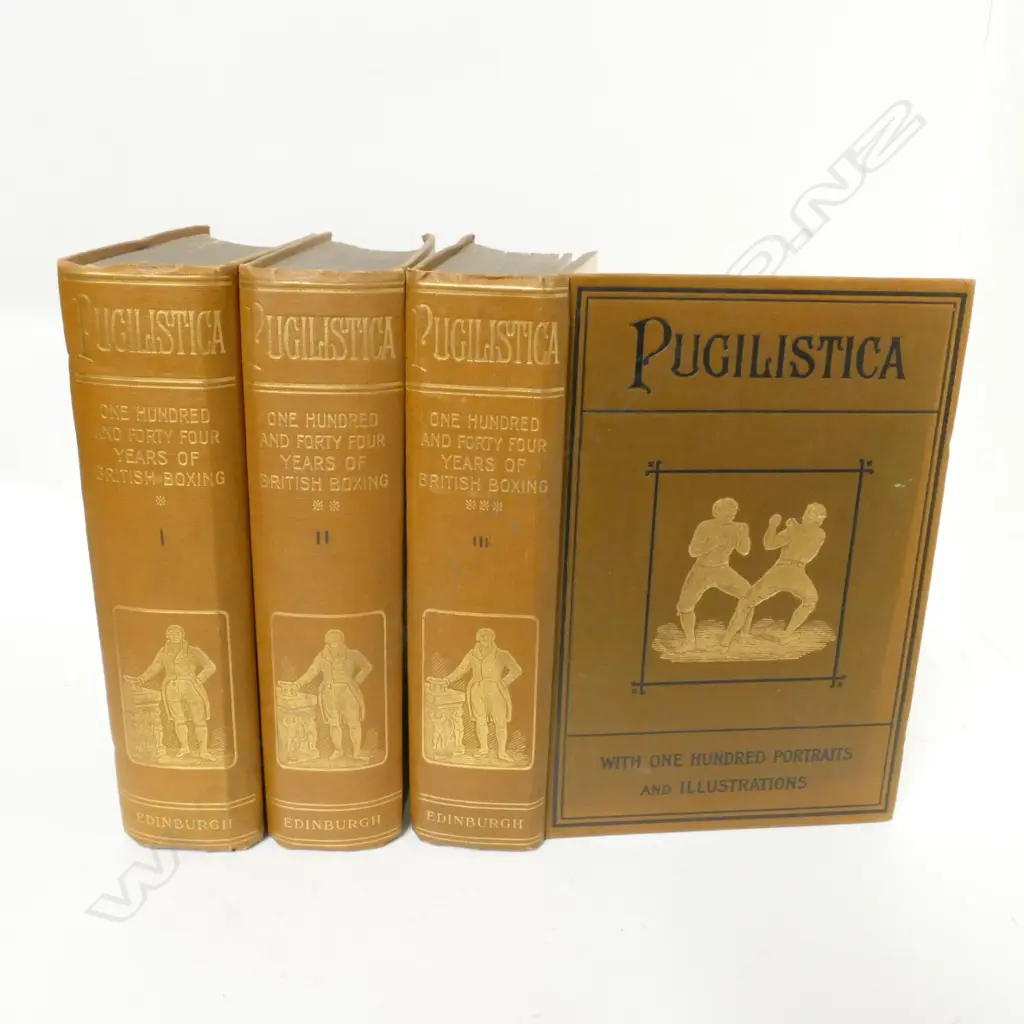 Three volumes of Pugilistica '144 Years of British Boxing' Image 1++