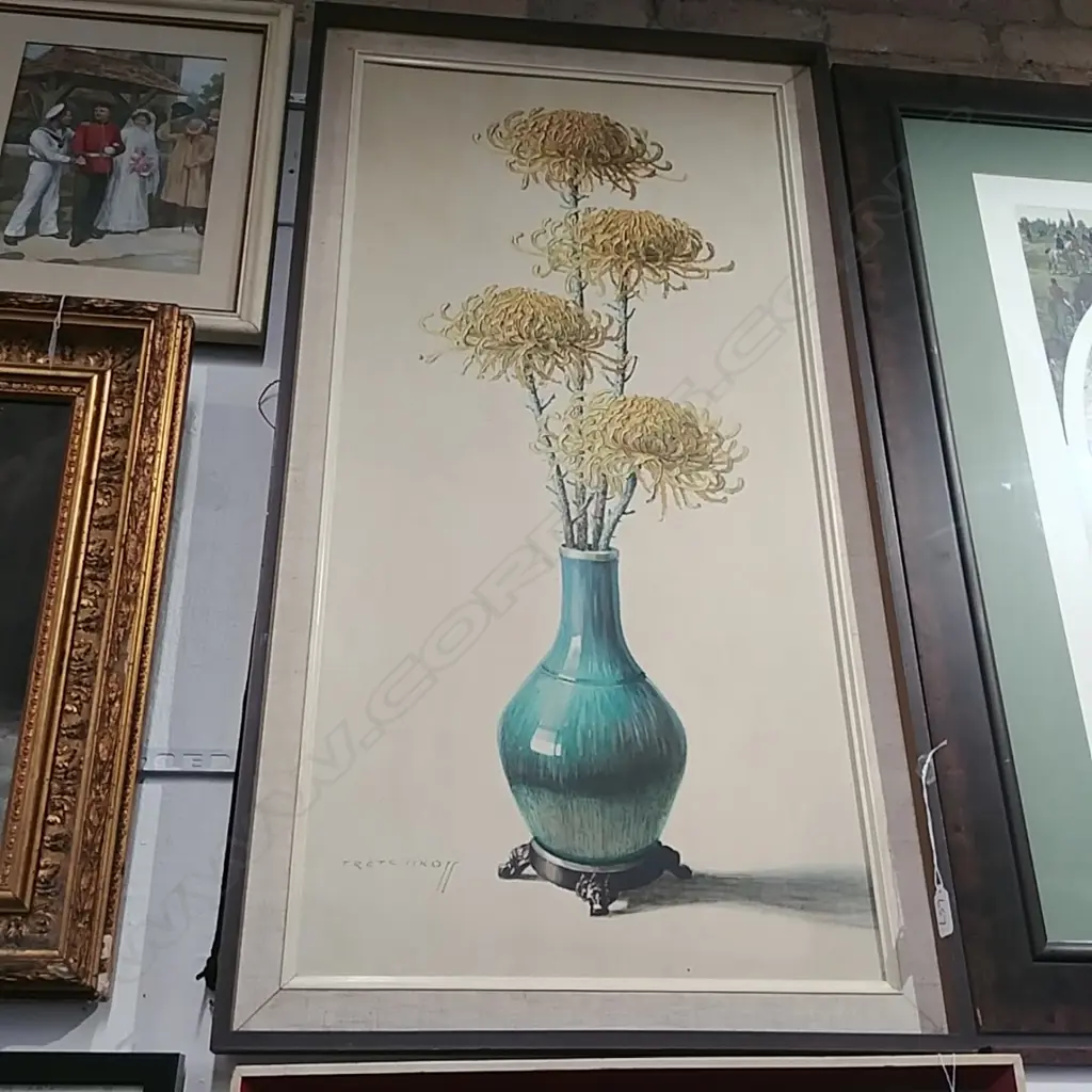 TRETCHIKOFF-VINTAGE PRINT-CHRYSTANTHEMUMS Image 1++