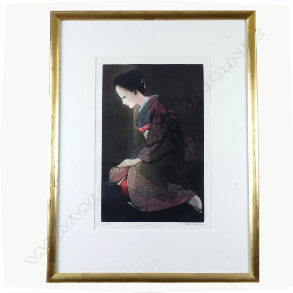 USHIO TAKAHASHI, JUIN, MEZZOTINT, 73/75, 46 X 30 Image 1++