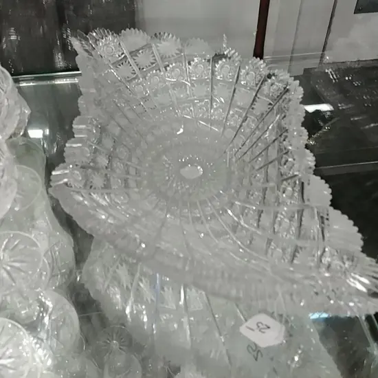 BOHEMIAN CUT CRYSTAL BOWL