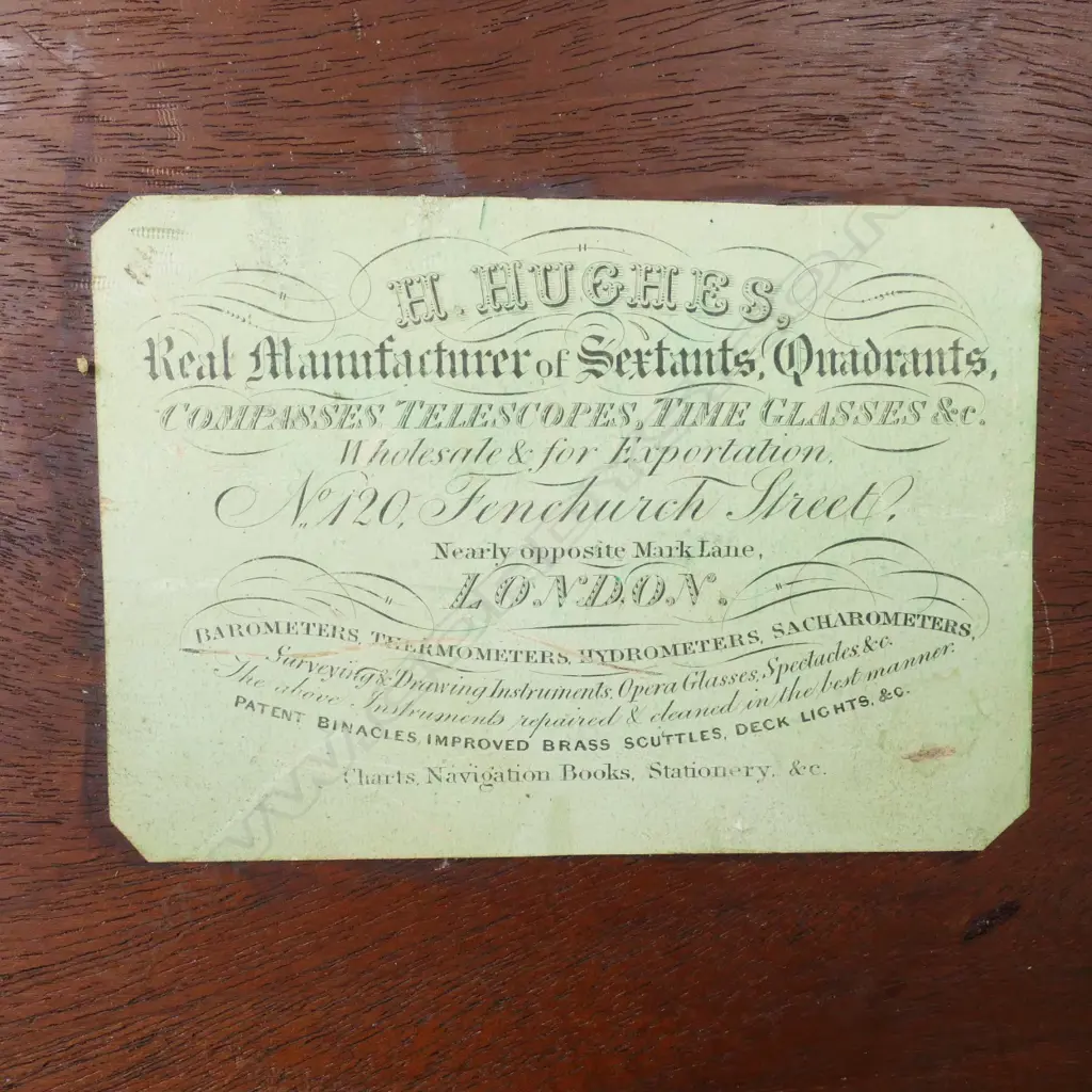 A Georgian brass tripod library telescope by H. Hughes Image 1++