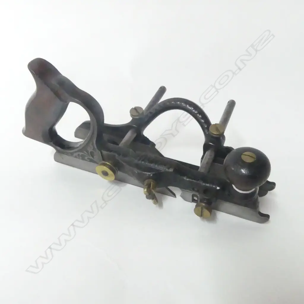 Stanley No. 46 Victorian Moulding Plane, casat iron frame, brass nuts. L.260mm Image 1++