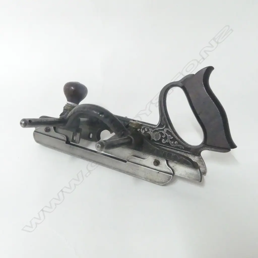Stanley No. 46 Victorian Moulding Plane, casat iron frame, brass nuts. L.260mm Image 1++