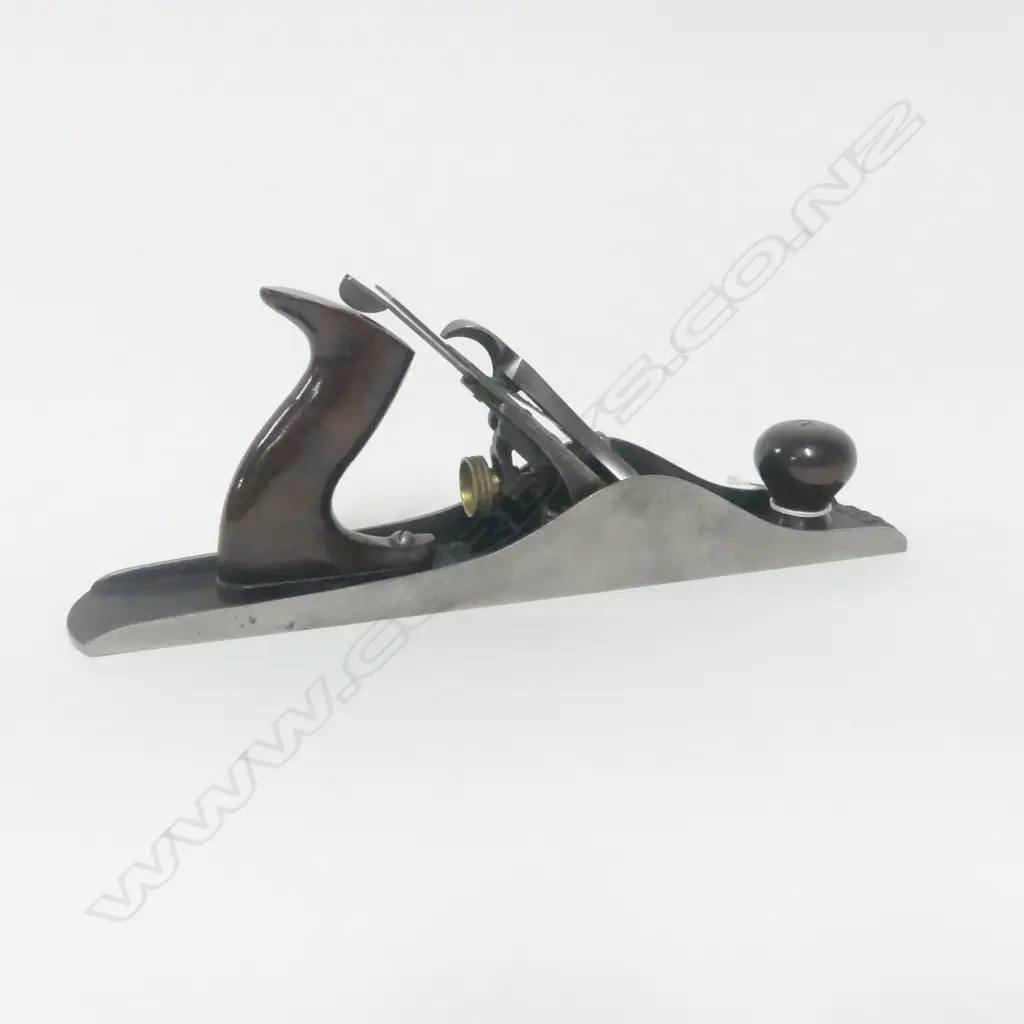 Stanley No. 605 1895 Bedrock Plane, corrugated. Pat'd Apr 2 1895. L.350mm Image 1++