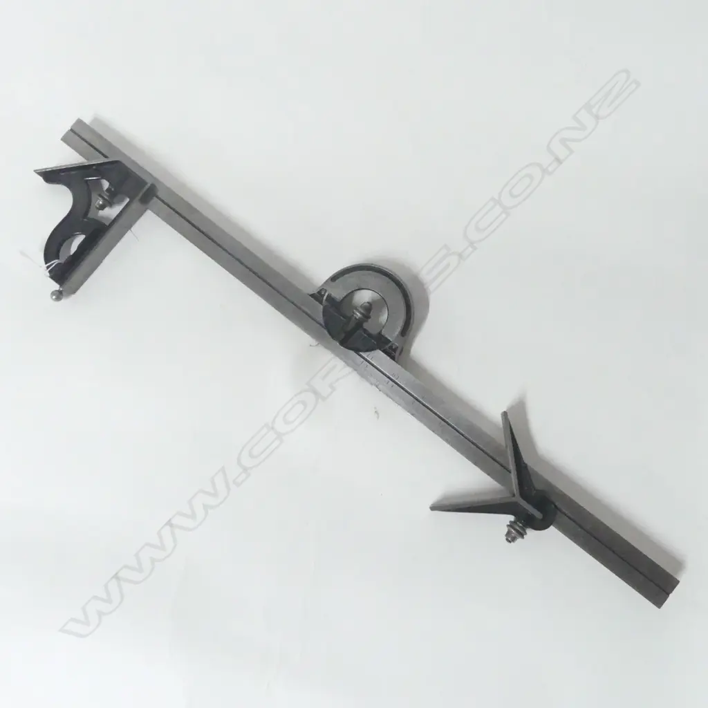 L S Starrett & Co Combination Square Set for straight cuts, mitres and angles. L.610mm Image 1++