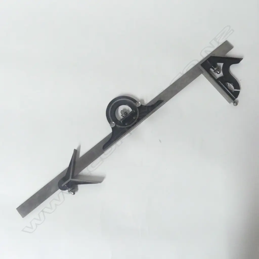 L S Starrett & Co Combination Square Set for straight cuts, mitres and angles. L.610mm Image 1++