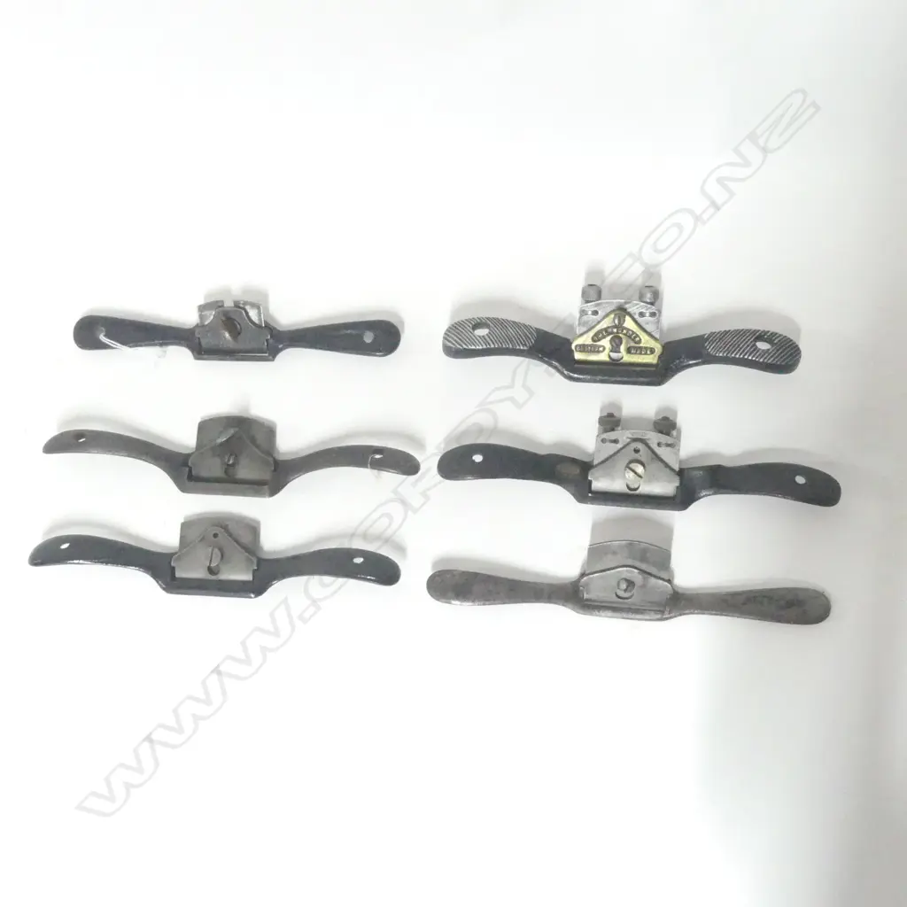 Stanley Rules & Level Co No. 51 Adjustable Steel Spoke Shaver and five others (6) Image 1++