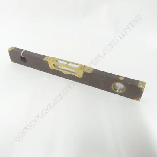 Preston Wooden Level with Brass Inset.  Warranted Correct No.266335