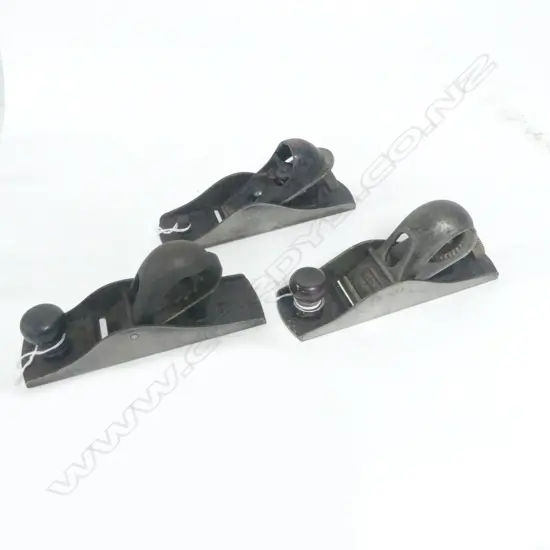Record No. 0120 Block Plane made in England, plus two others (3)