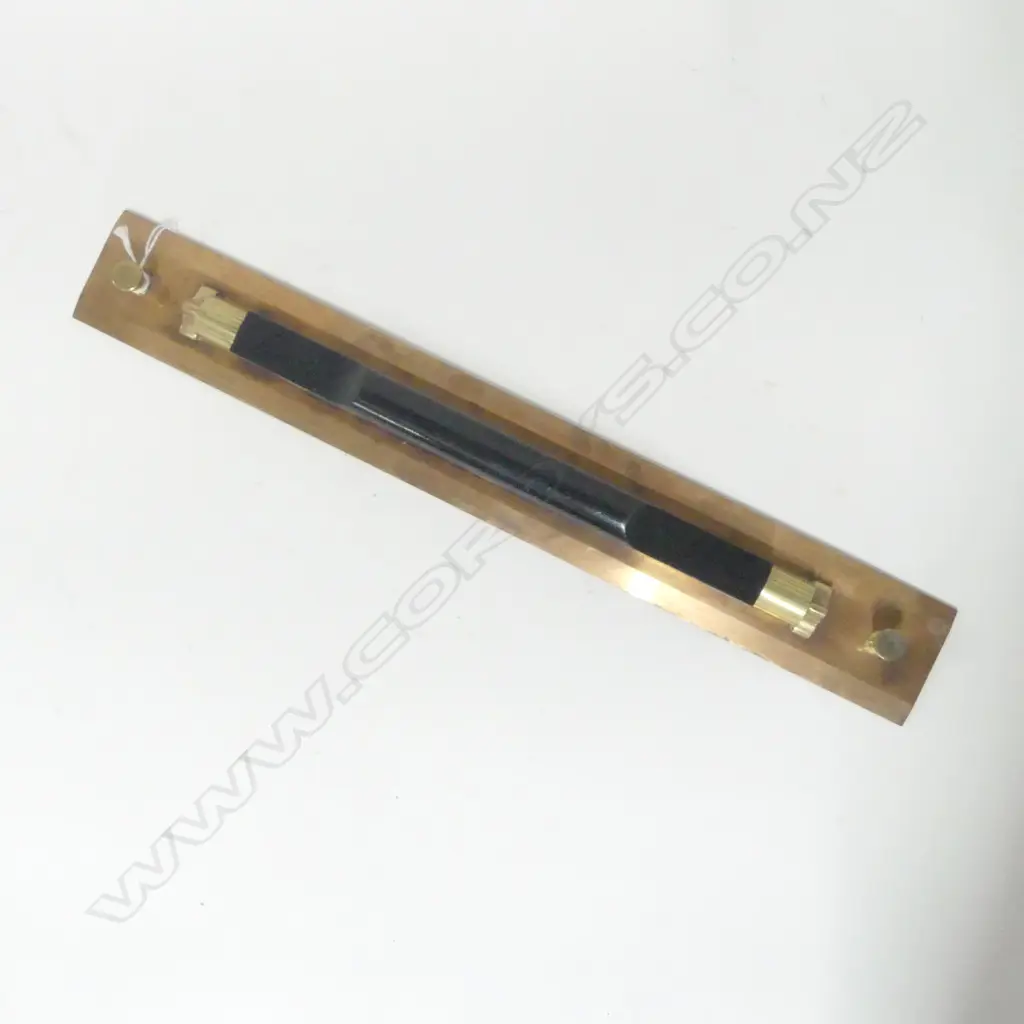 Unknown Brass and Ebony Parallel Rolling Rule. L.455mm Image 1++