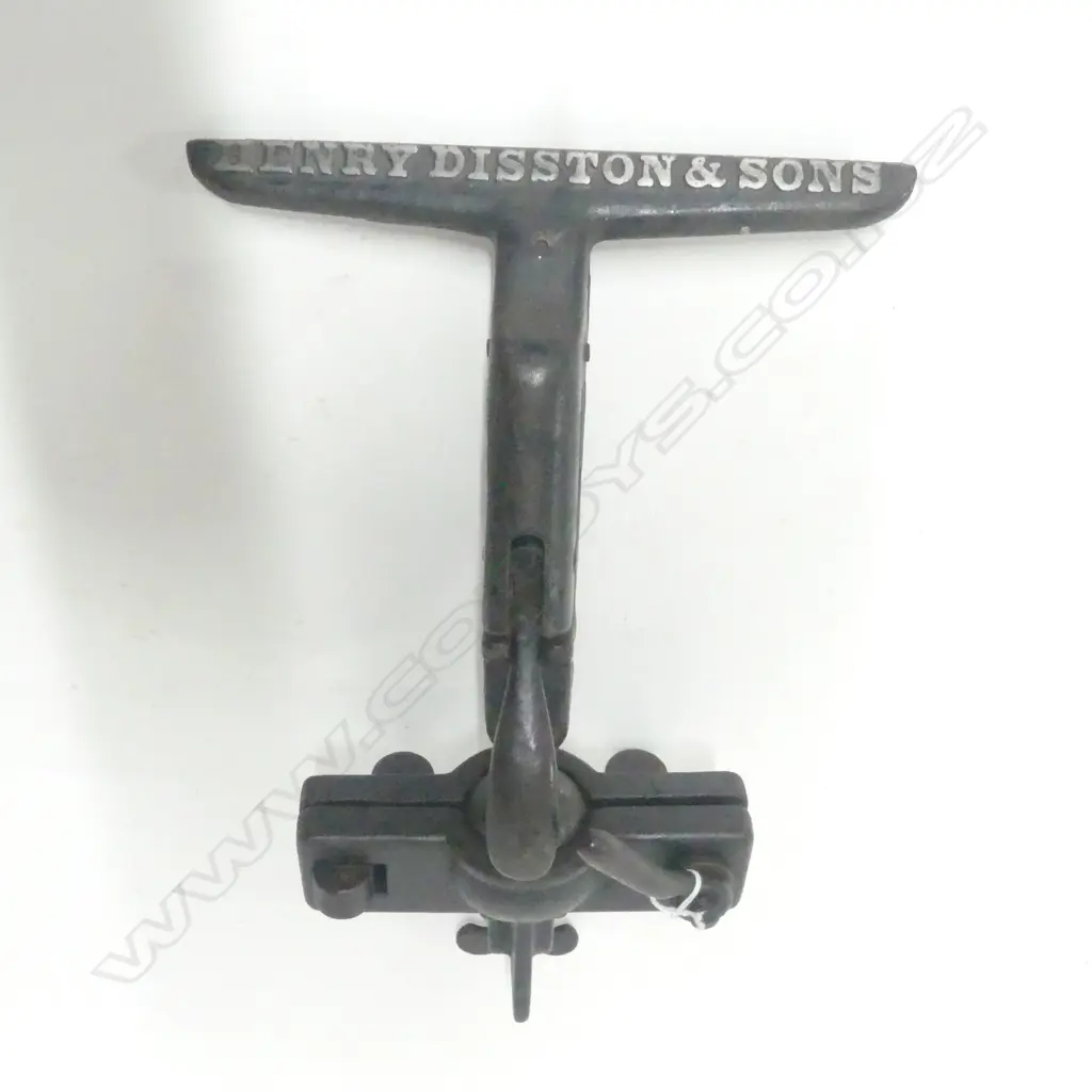 Henry Disston & Sons Cast Iron Saw Sharpening Vice Clamp. Jaw W.225mm Image 1++