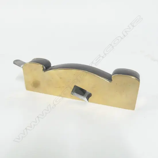 Unknown maker, Ebony infill Brass Shoulder Plane. Overall L.255