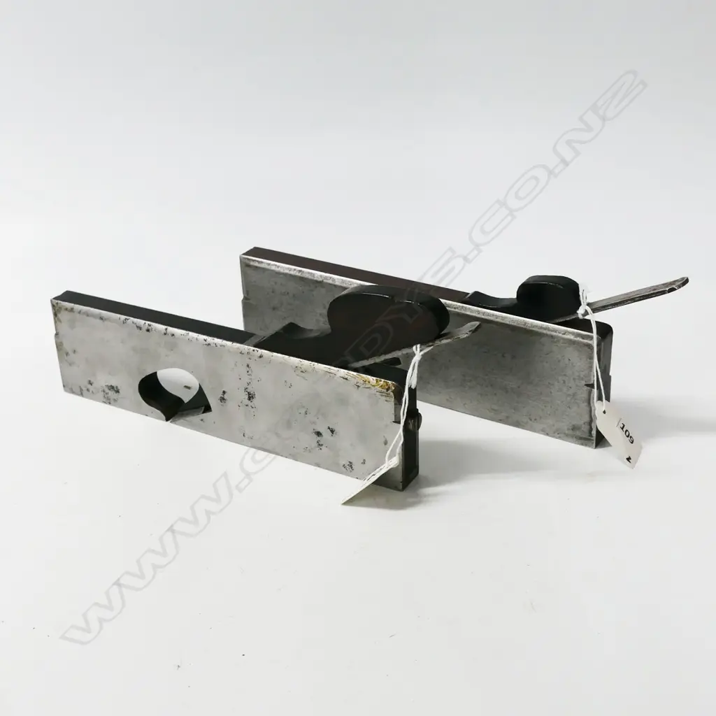 Spiers Ayr Infill Moulding Plane and Unknown Steel and Wood Moulding Plane. L.520mm (2) Image 1++