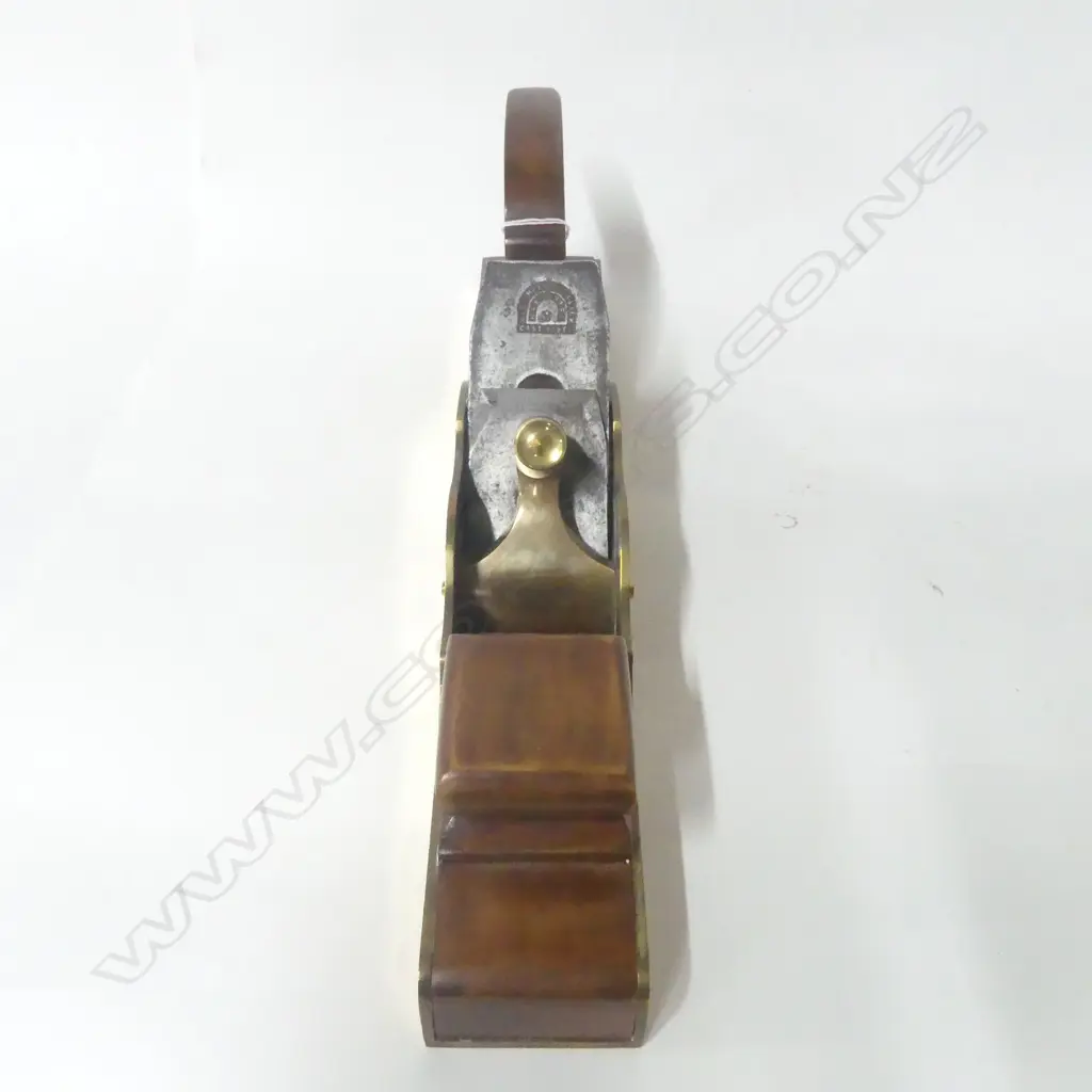 Unknown 18 Inch Dovetailed Brass and Rosewood Infill Panel Plane. L.460mm Image 1++
