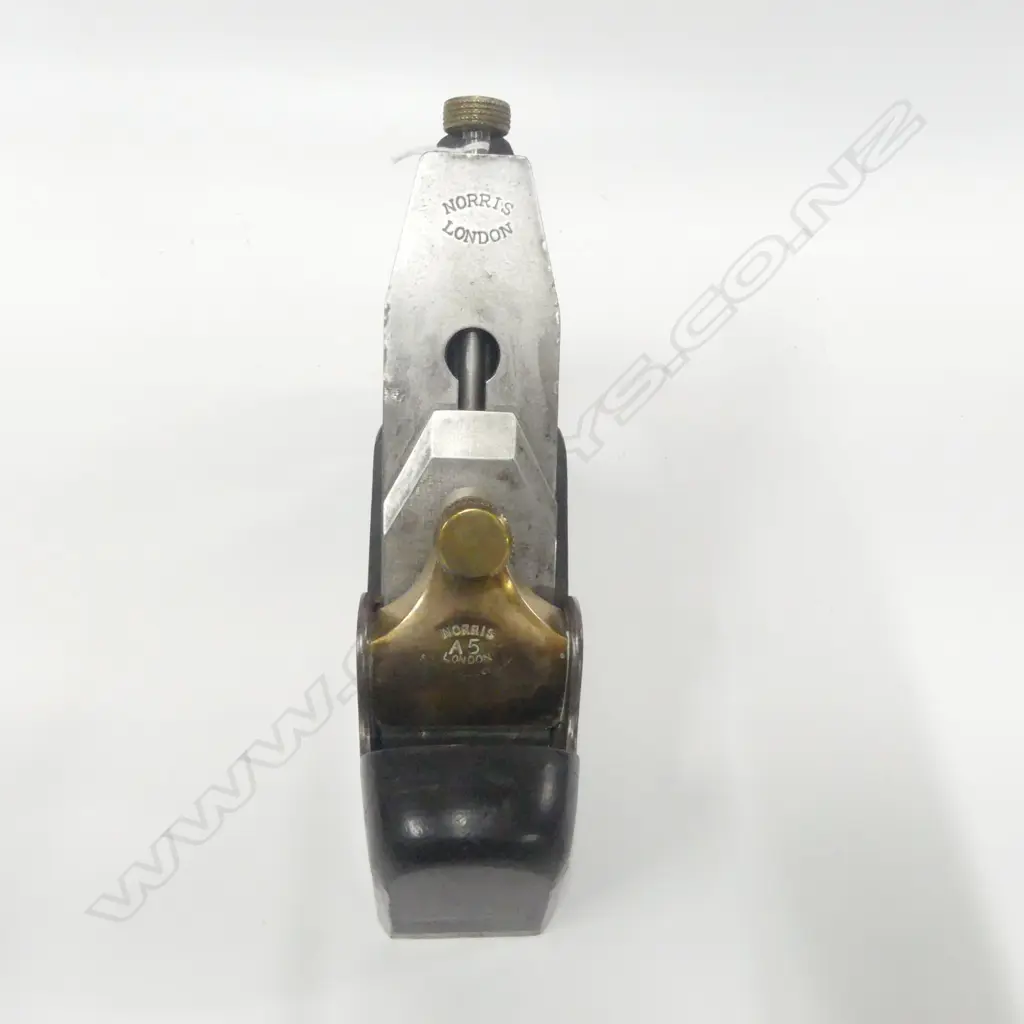 Norris A5 Coffin Smoothing Plane, ebony infill. Patent, London No. 199198-22 Image 1++