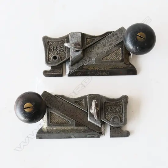 Two Stanley No. 98 Rabbet Planes Left Cutter and  Right Cutter (2)