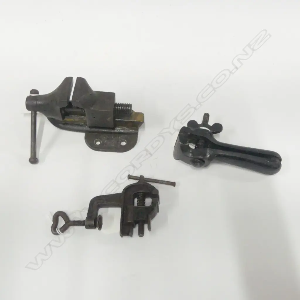 Small Bench mounted  Vice, Hand Vice and Bench Clamped Vice (3) Image 1++