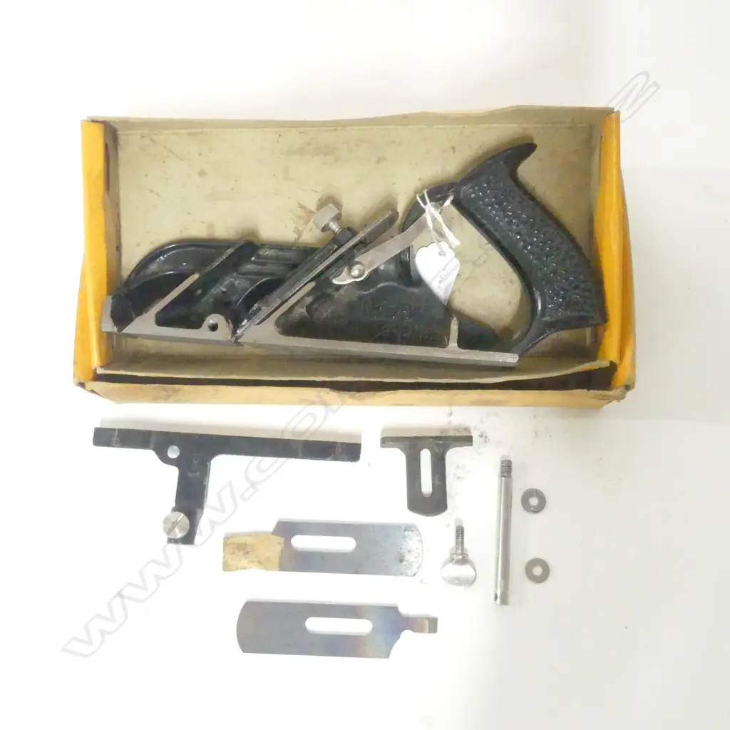 Stanley No. 78 Duplex Rabbet Plane, in box. Image 1++