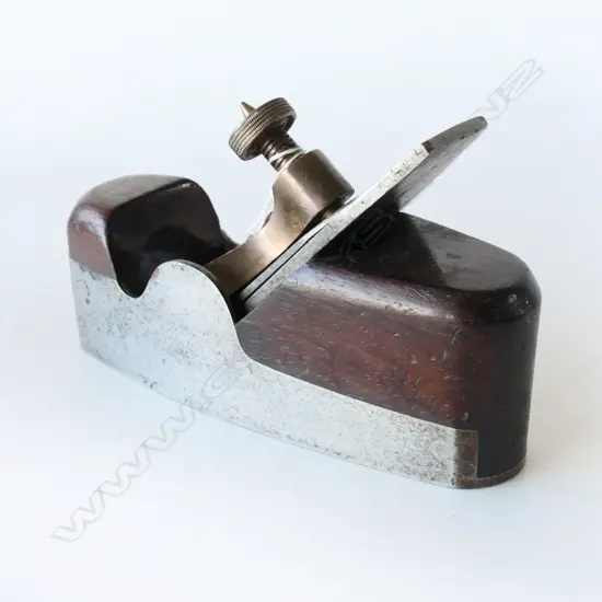 Mathieson, Glasgow coffin walled rosewood infill smoothing plane. L.185mm