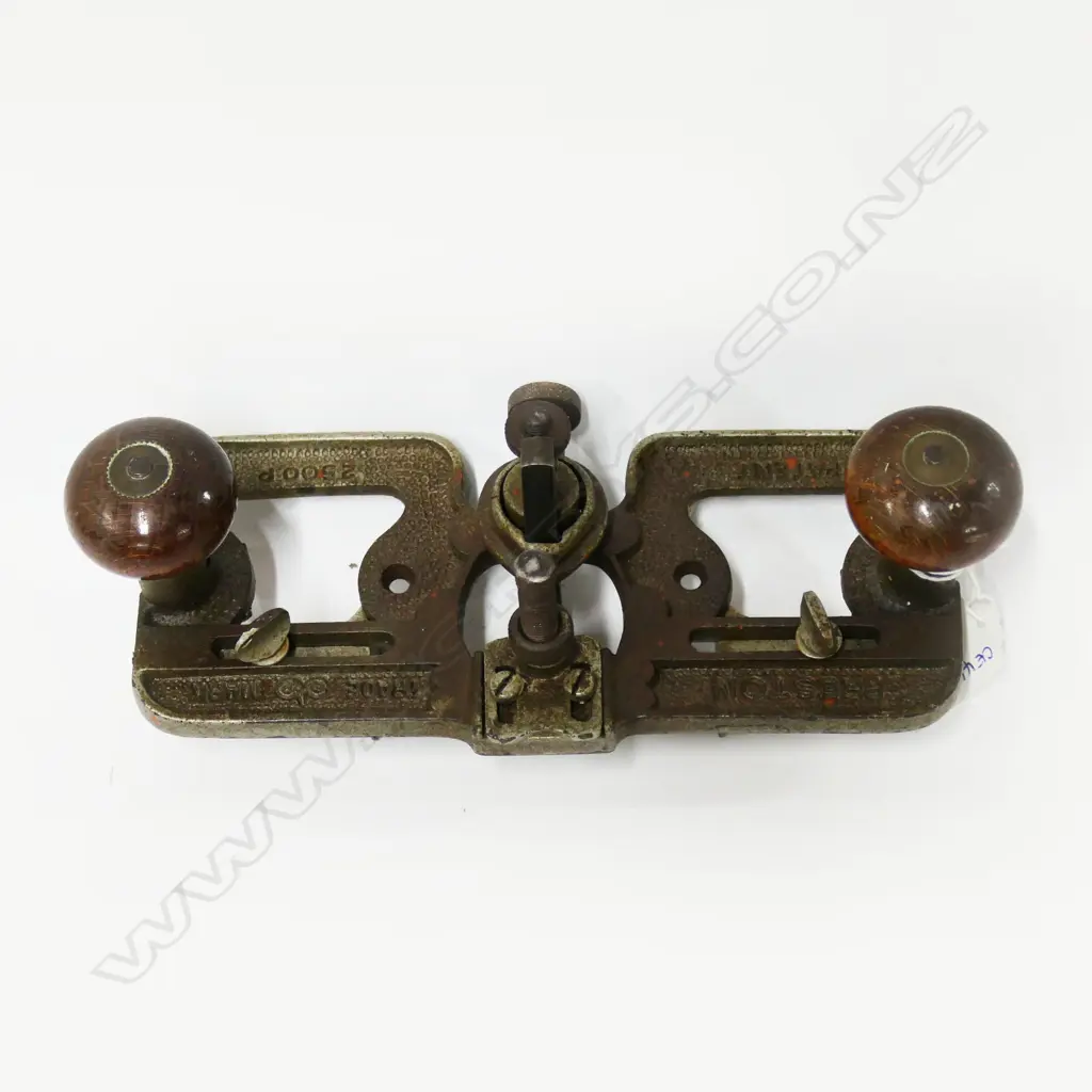 Desirable Preston Type 3 No. 2500P router plane with both moveable fences, c.1912. W.230mm Image 1++