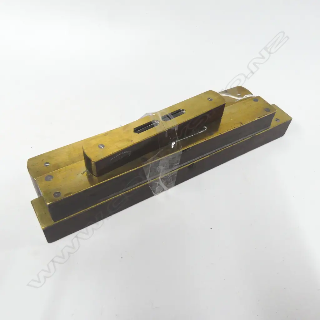 Four brass/wood levels Image 1++