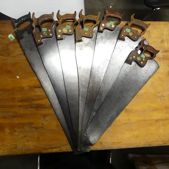 Spear & Jackson; Mathieson; Robt Sorby (Kangaroo trademark) and other panel saws (7)