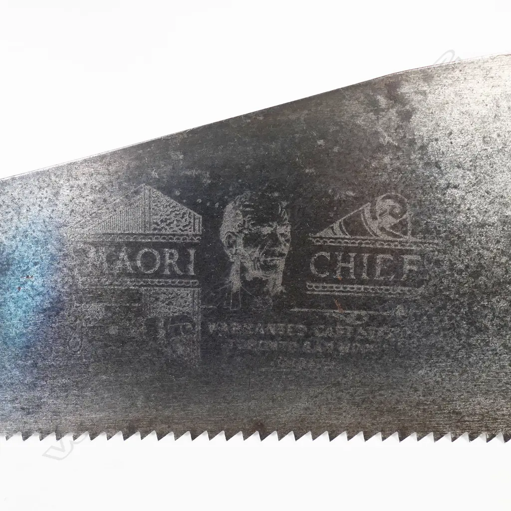 Toronto Saw Works, Canada "Maori Chief' trade mark panel saw Image 1++