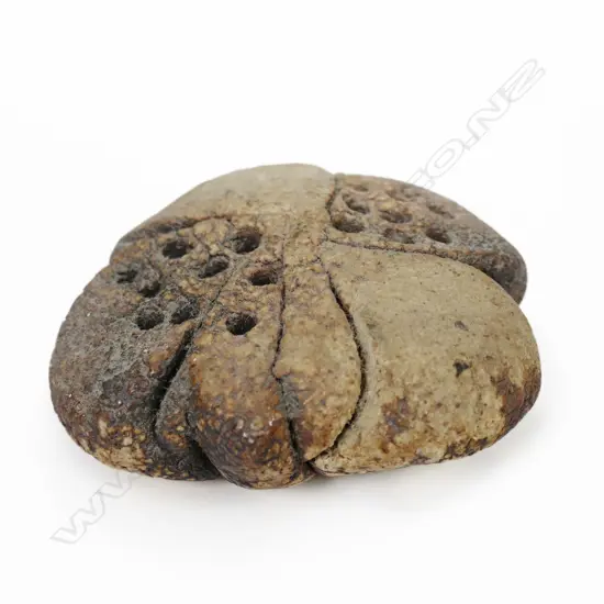 Len Castle sea urchin form. Dia.90mm with Dowse Museum Len Castle Retrospective Catalogue.