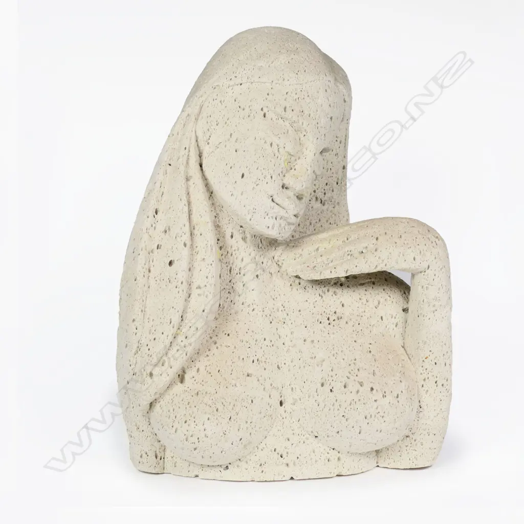 Geoffrey Fuller Pumice Bust, 1960s. H.230mm Image 1++
