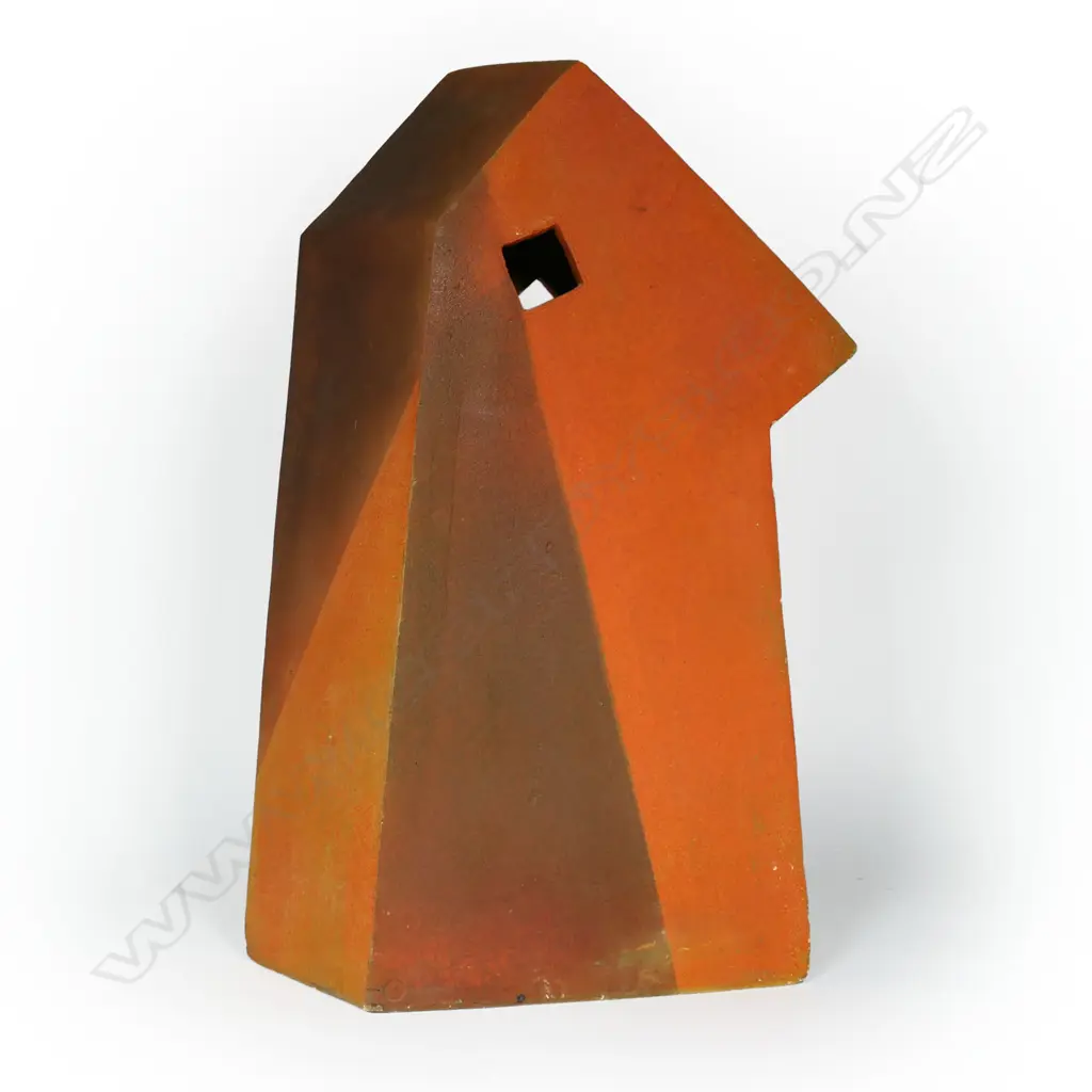 Don Thornley Hermetic Box. Orange matte finish. H.555mm W.265mm Image 1++