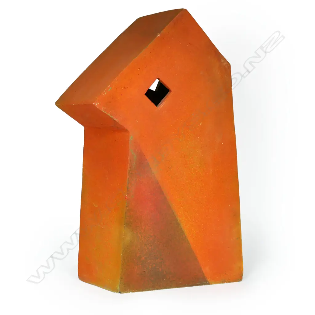 Don Thornley Hermetic Box. Orange matte finish. H.555mm W.265mm Image 1++