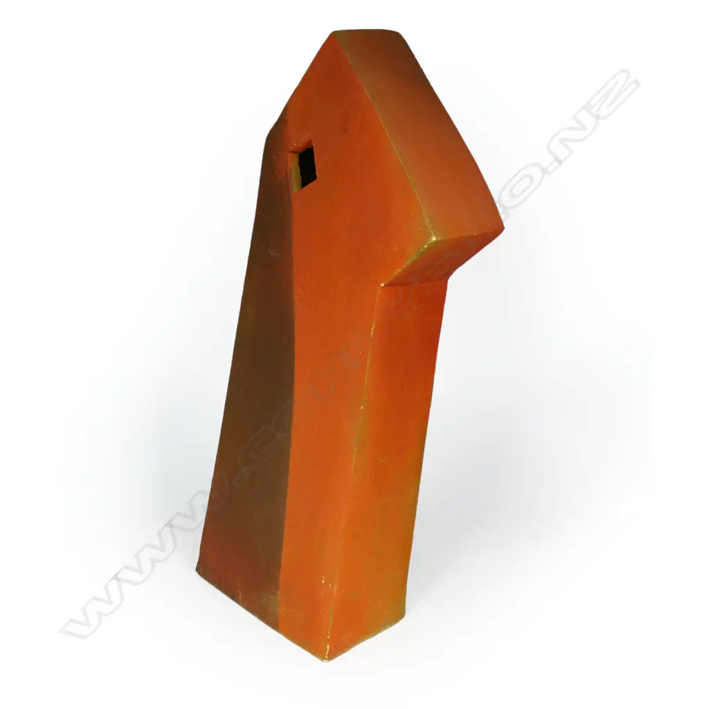 Don Thornley Hermetic Box. Orange matte finish. H.555mm W.265mm Image 1++