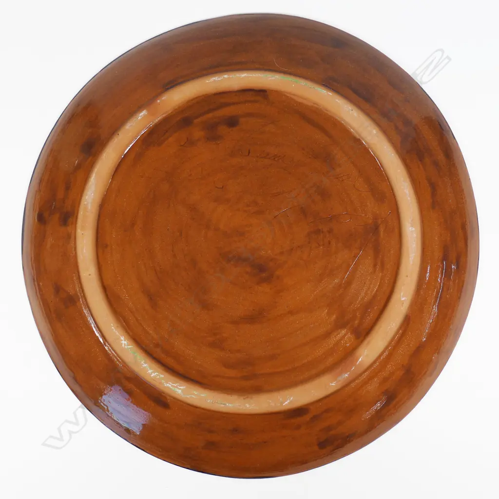 Keum Sun Lee/Sang Sool Shim Large Ceramic Platter. Red Image 1++