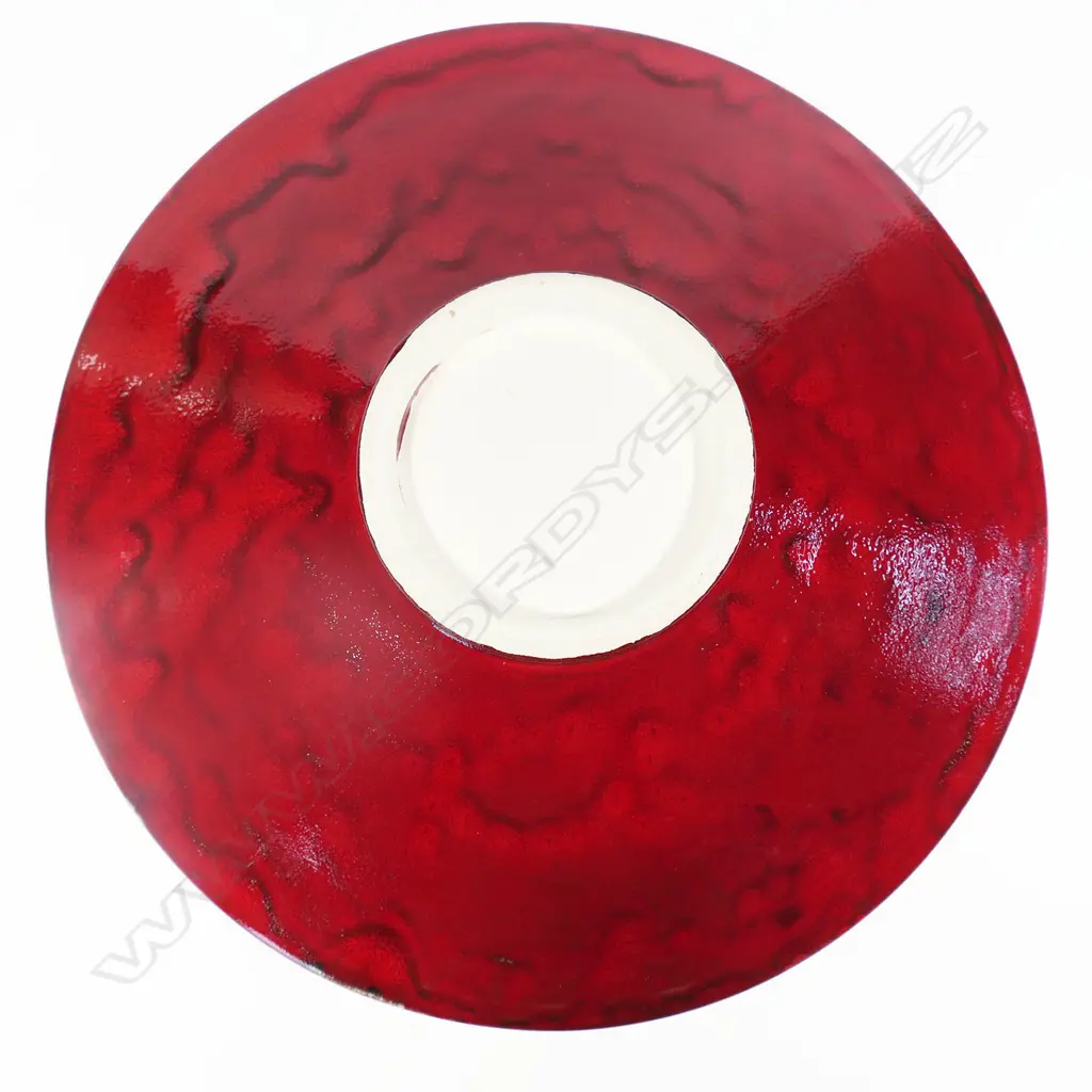 Keum Sun Lee/ Sang Sool Shim Footed Shallow bowl. Sang-de-boeuf glaze. Dia.380mm Image 1++