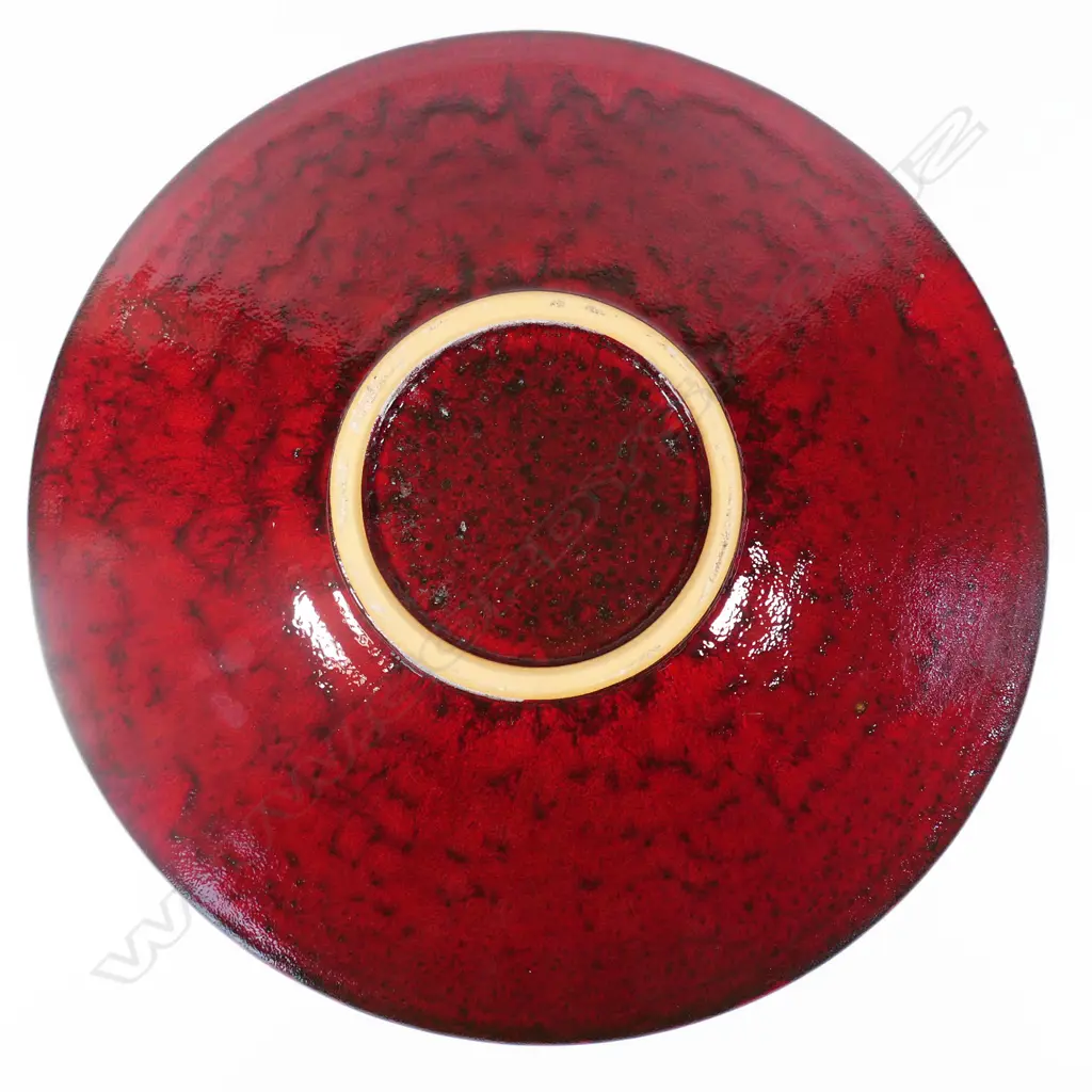 Keum Sun Lee/ Sang Sool Shim Lg Footed Shallow Dish. Sang-de-boeuf glaze. Dia.420mm Image 1++