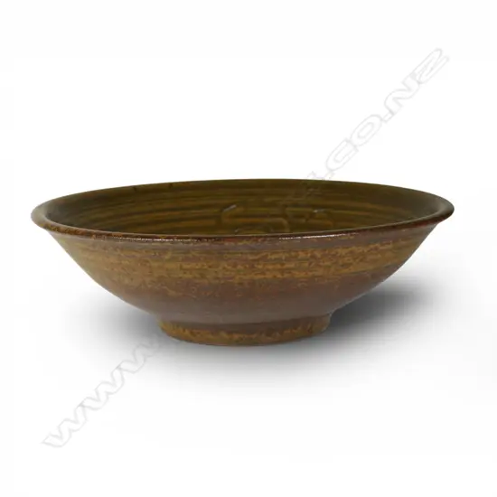 Mirek Smisek 1960's studio pottery bowl,