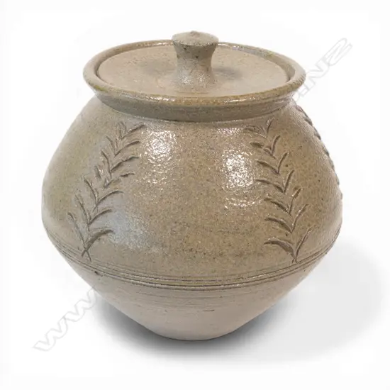 Mirek Smisek lidded pot c.1962/1963 made at the Leach pottery in St Ives in Cornwall,