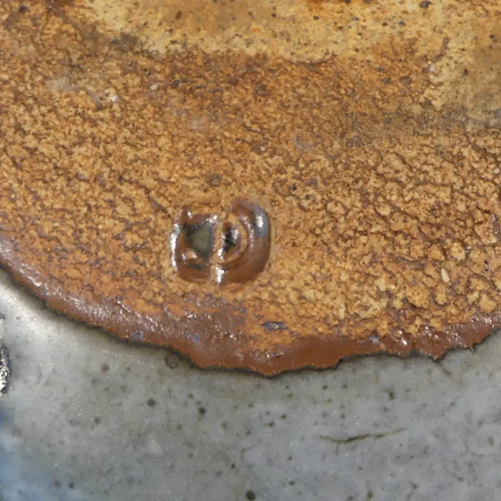 Len Castle large rectangular form dish  with impressed motifs similar to those used by Theo Schoon, Image 1++