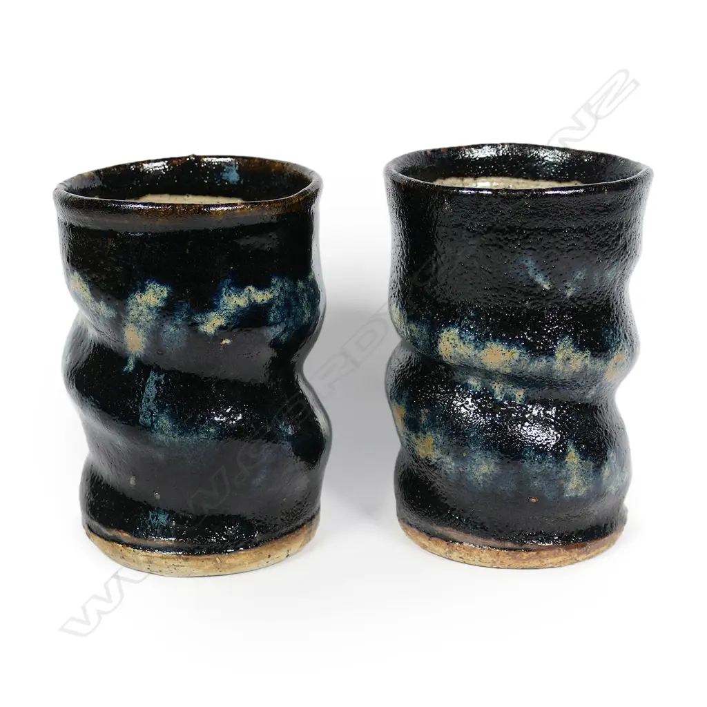 Barry Brickell (1935-2016) pair of twist form cups, Image 1++